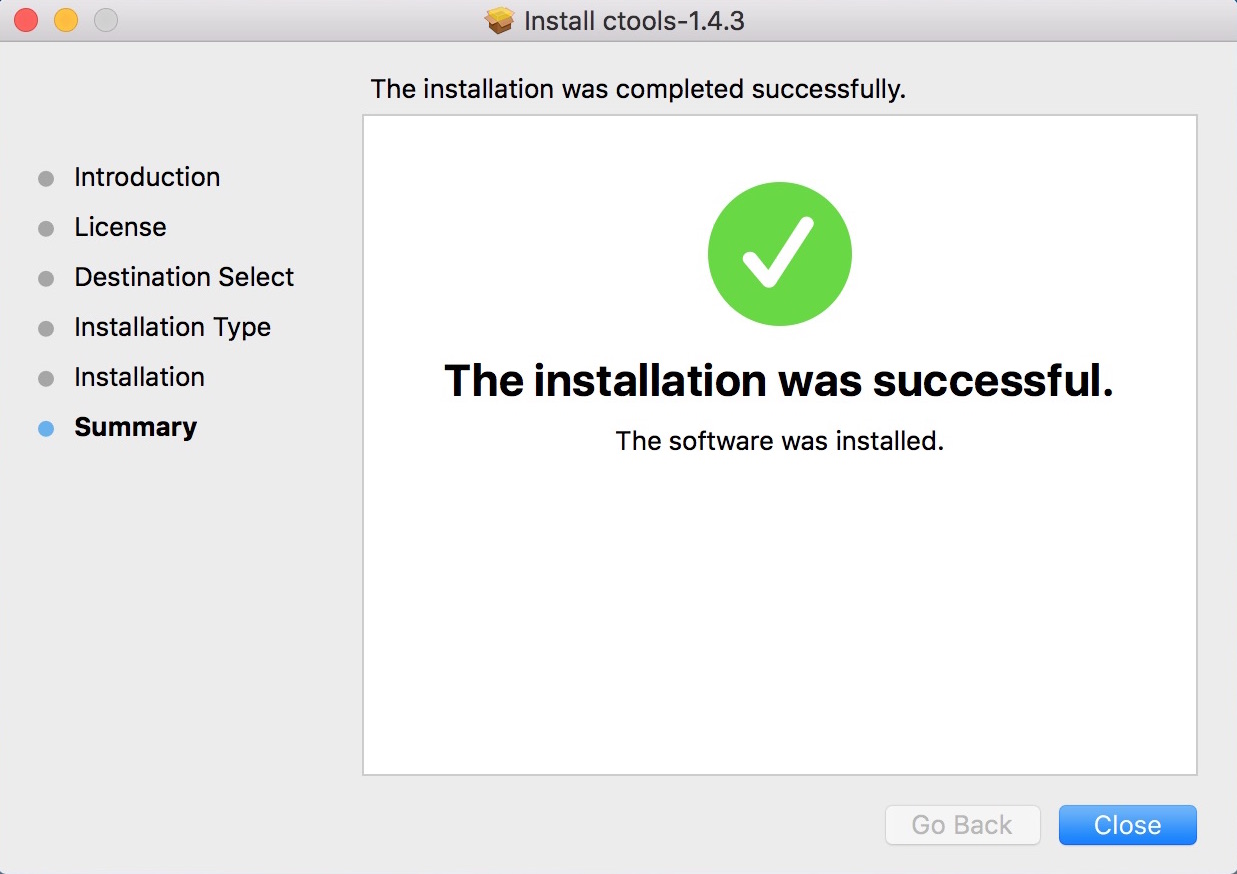 install a binary for mac